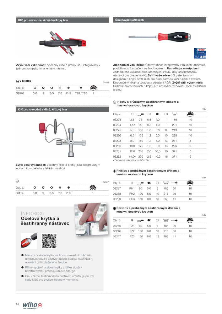 Wiha nástroje pro elektromechaniky NR.: 2398 - Pagina 74