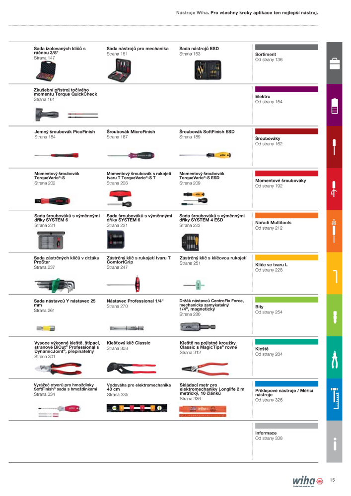 Hlavní katalog Wiha Č. 2399 - Strana 15