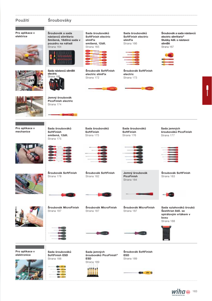 Hlavní katalog Wiha Nº: 2399 - Página 163