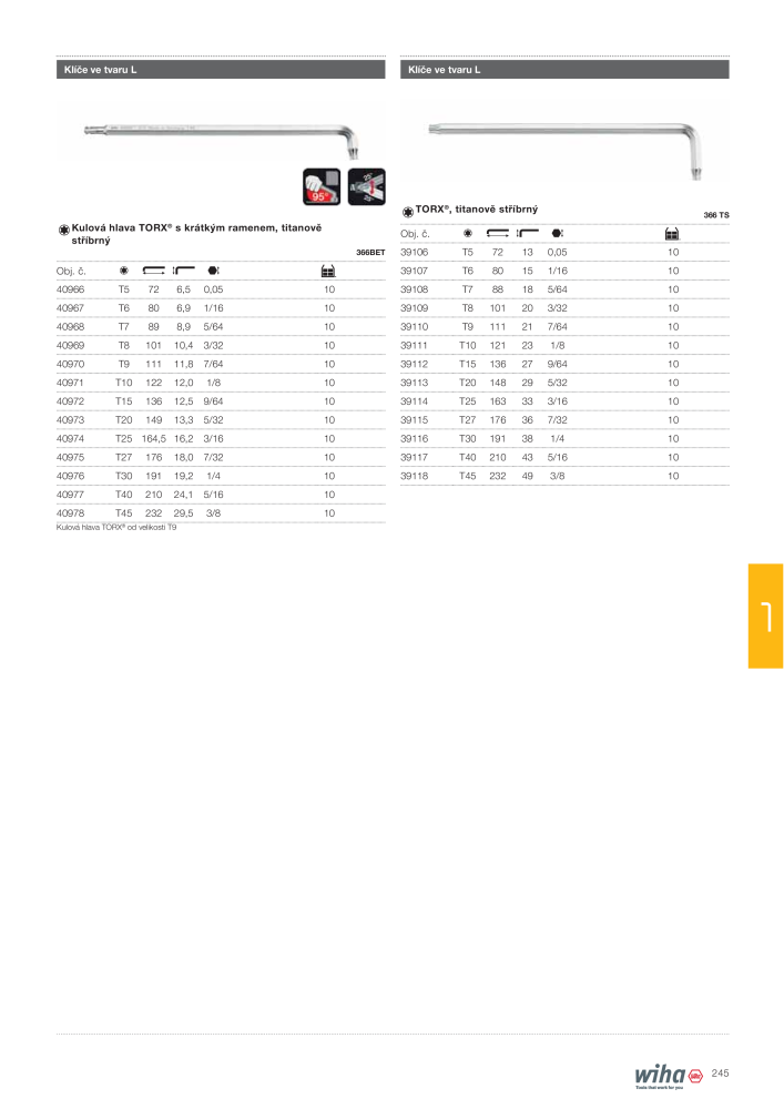 Hlavní katalog Wiha NR.: 2399 - Seite 245