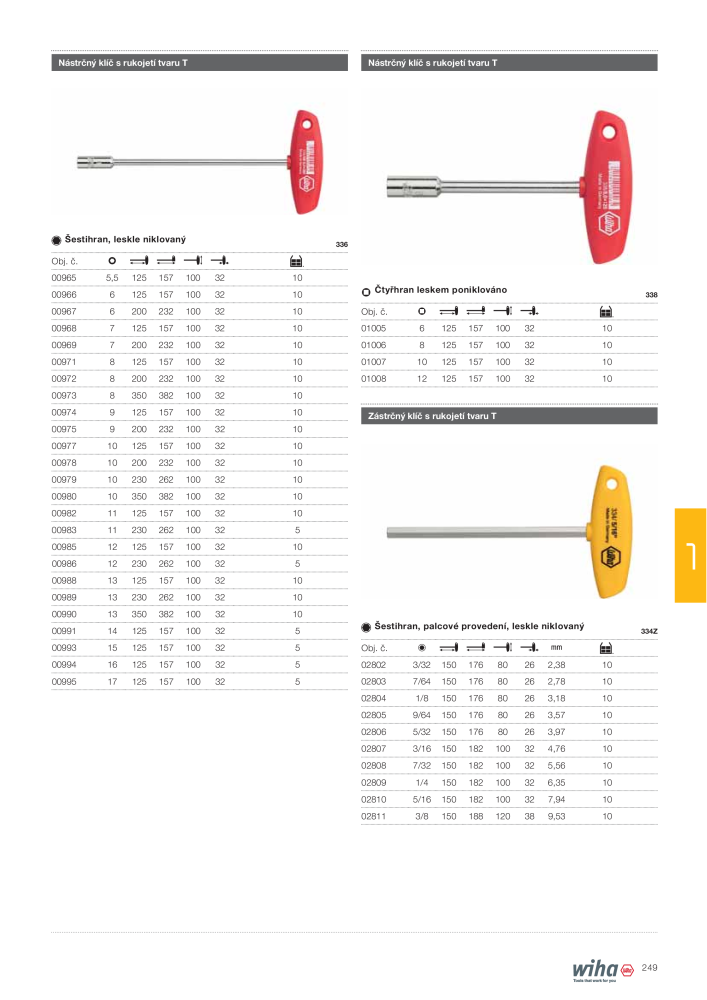 Hlavní katalog Wiha Nº: 2399 - Página 249