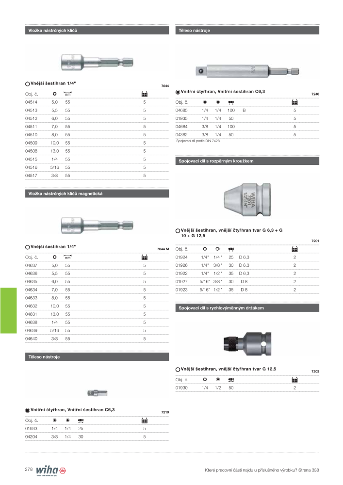 Hlavní katalog Wiha Č. 2399 - Strana 278