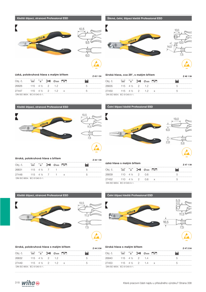 Hlavní katalog Wiha Nº: 2399 - Página 318