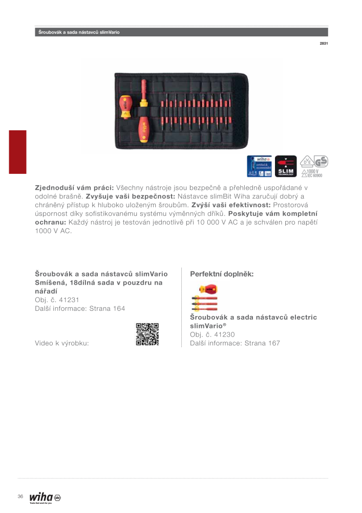 Hlavní katalog Wiha Nb. : 2399 - Page 36