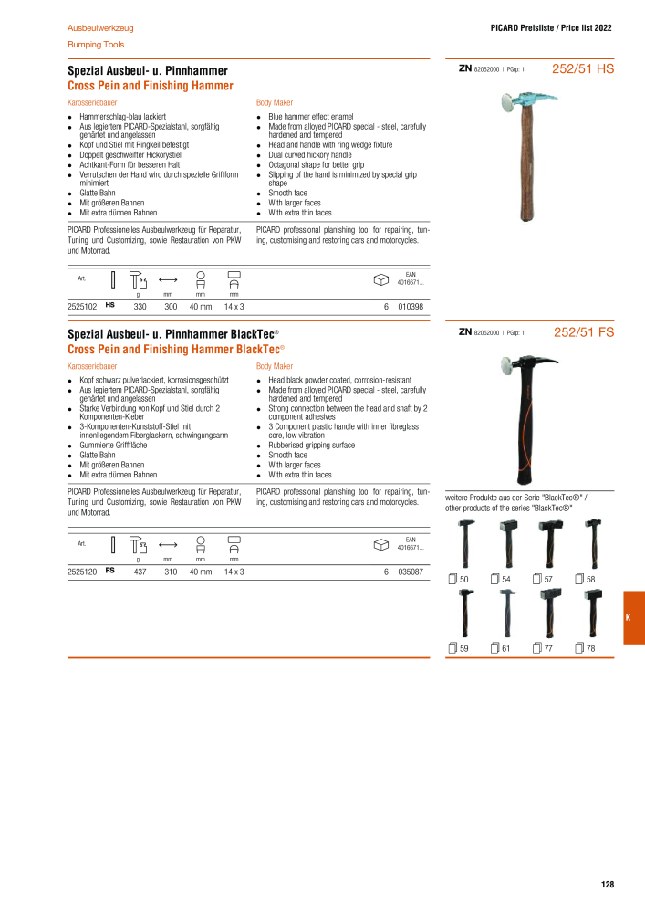 PICARD Katalog Hämmer NR.: 240 - Seite 131