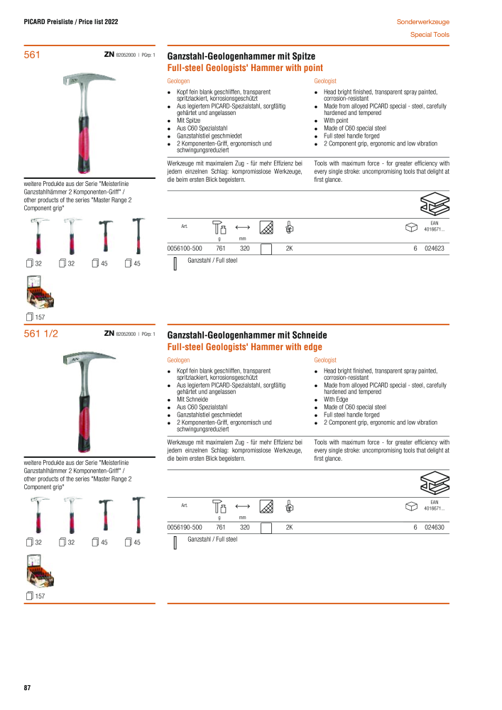 PICARD Katalog Hämmer NR.: 240 - Seite 90