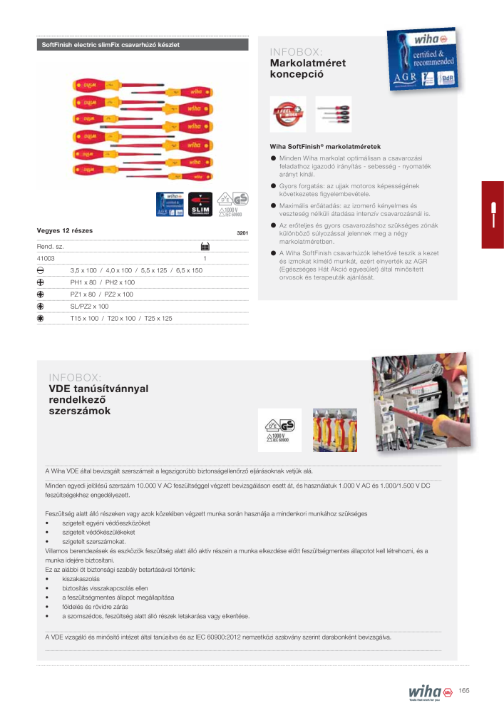 Wiha főkatalógusa Nb. : 2400 - Page 165