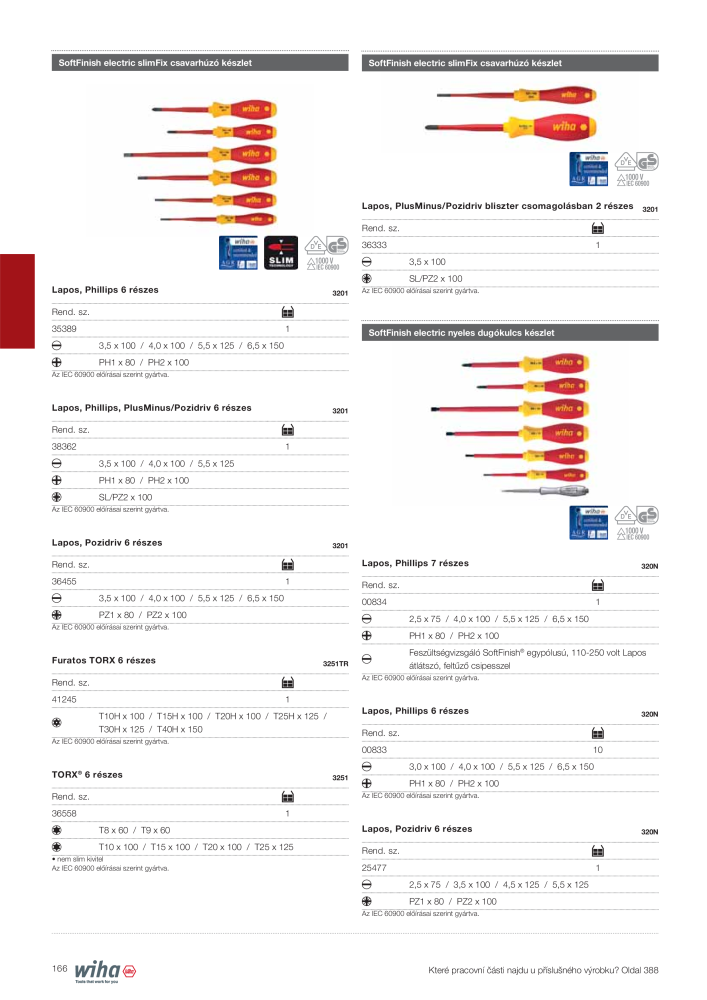 Wiha főkatalógusa Č. 2400 - Strana 166