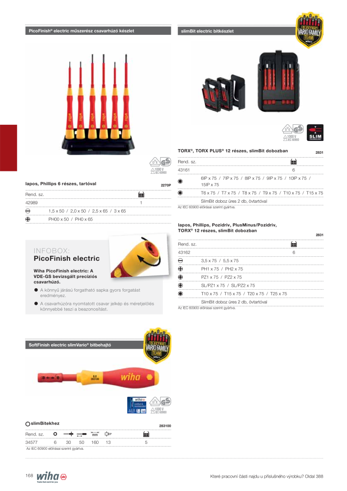 Wiha főkatalógusa NR.: 2400 - Side 168