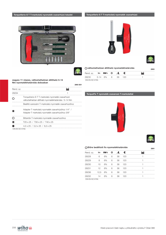 Wiha főkatalógusa NR.: 2400 - Strona 206