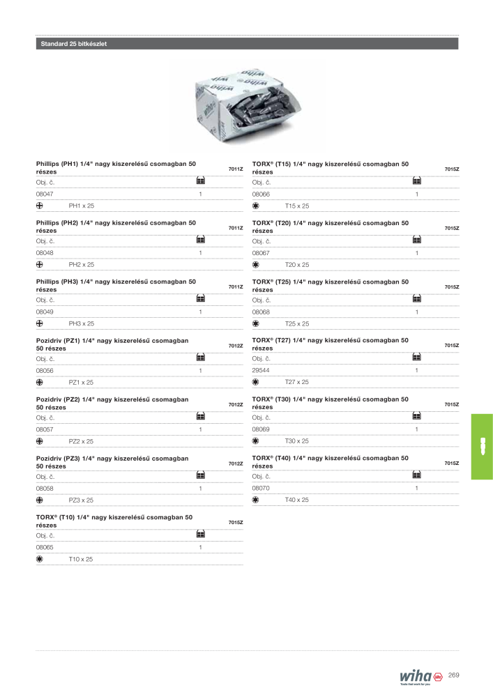 Wiha főkatalógusa NR.: 2400 - Strona 269
