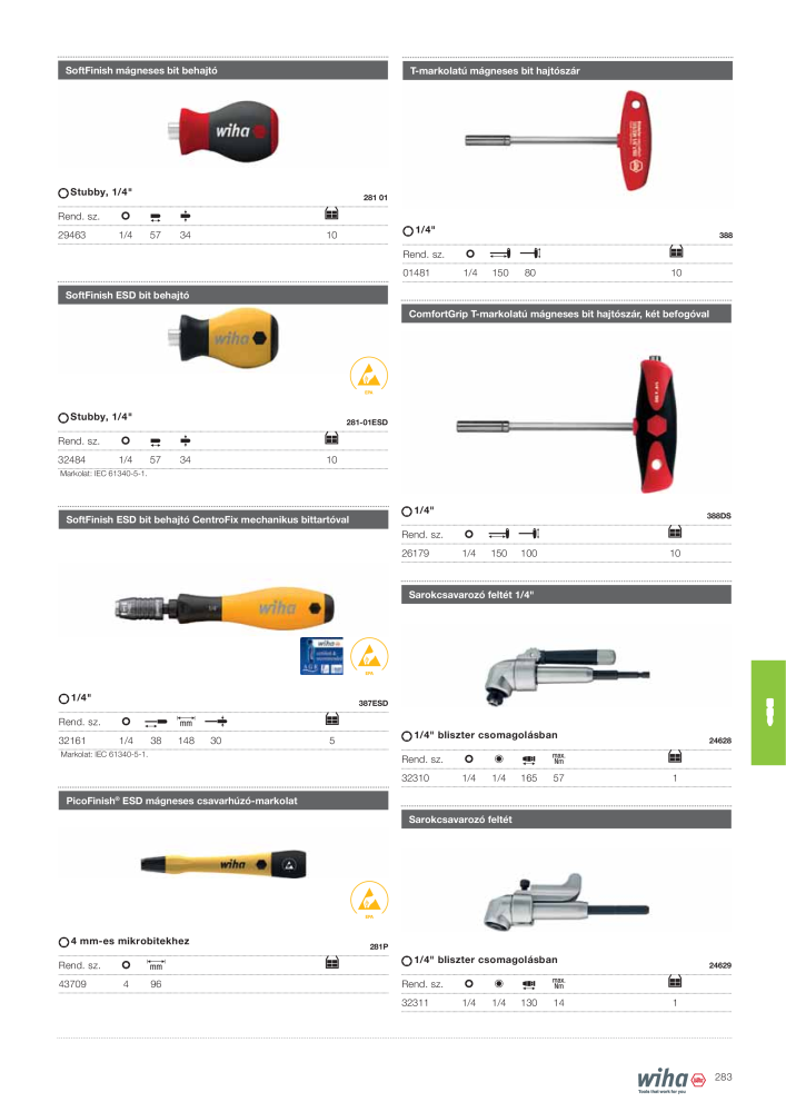 Wiha főkatalógusa n.: 2400 - Pagina 283