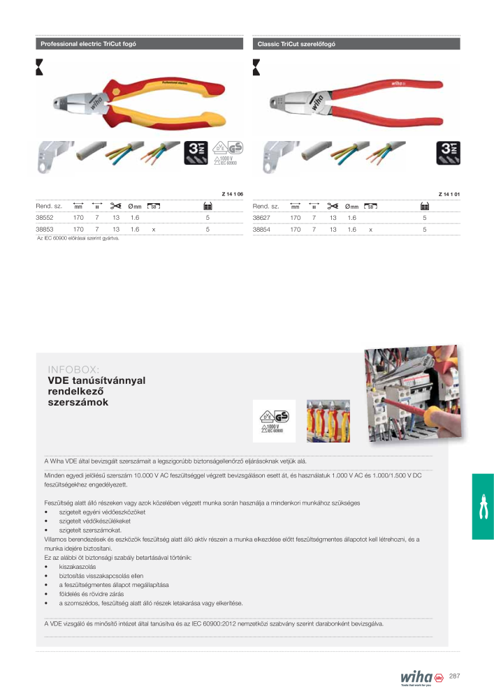 Wiha főkatalógusa NR.: 2400 - Seite 287