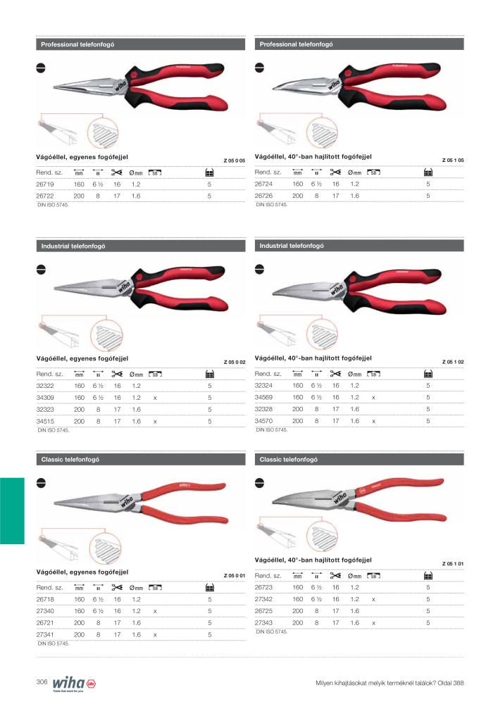 Wiha főkatalógusa Nb. : 2400 - Page 306