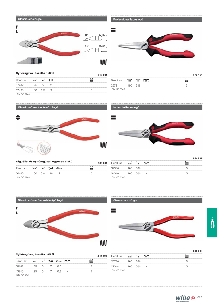 Wiha főkatalógusa NEJ.: 2400 - Sida 307