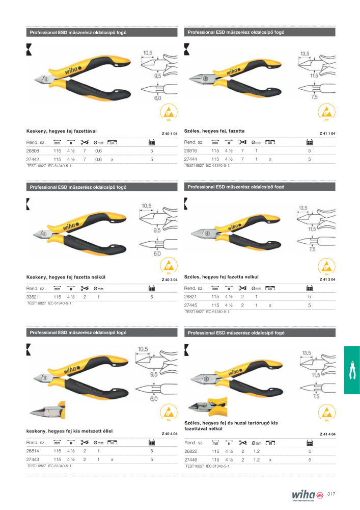 Wiha főkatalógusa Nº: 2400 - Página 317
