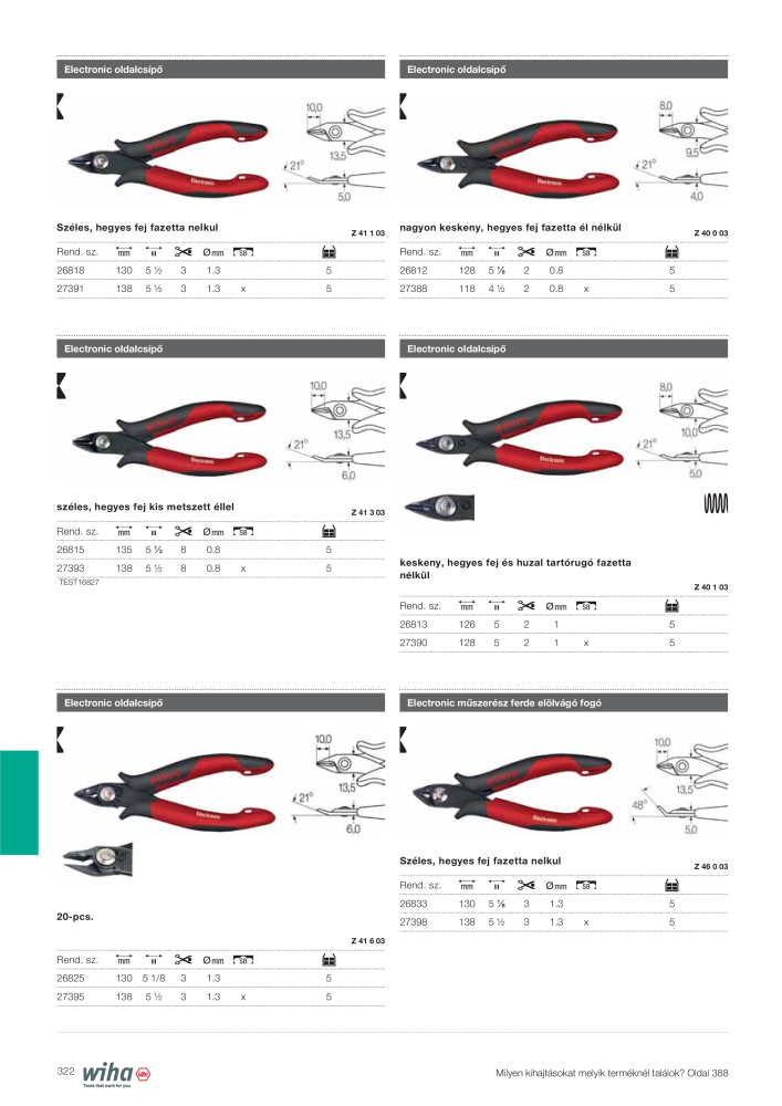 Wiha főkatalógusa Nº: 2400 - Página 322