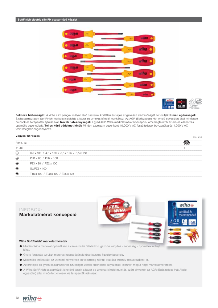 Wiha szerszámok villanyszerelők számára NR.: 2401 - Strona 62