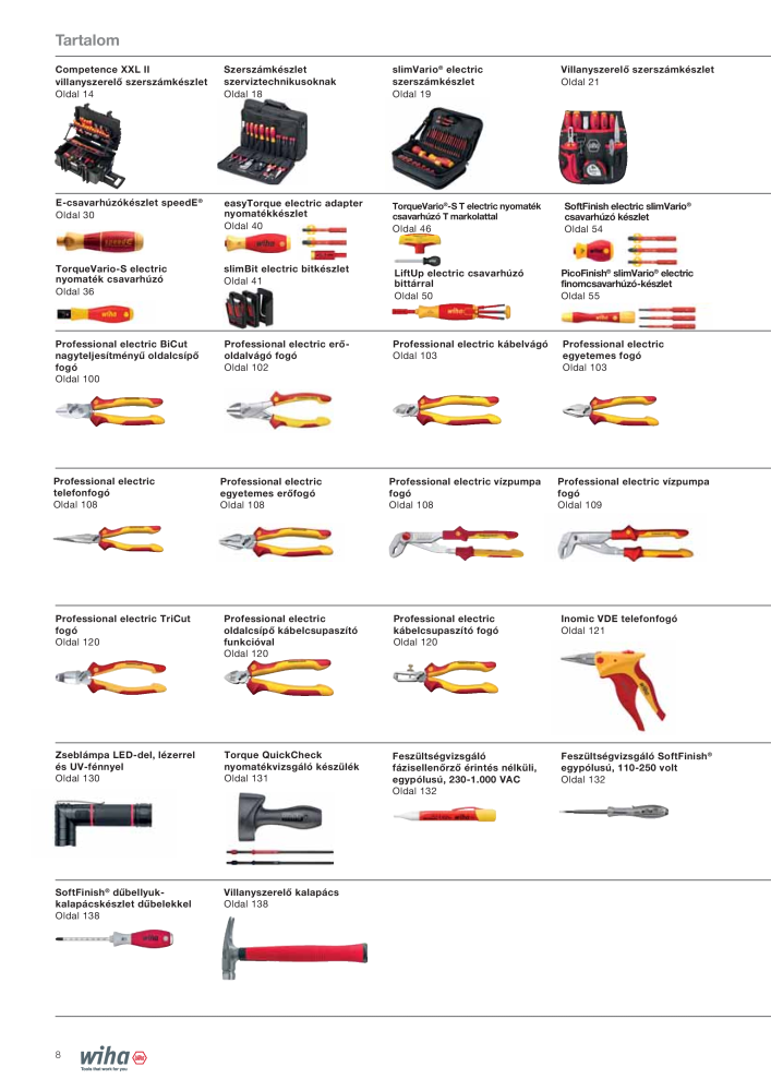 Wiha szerszámok villanyszerelők számára Nb. : 2401 - Page 8