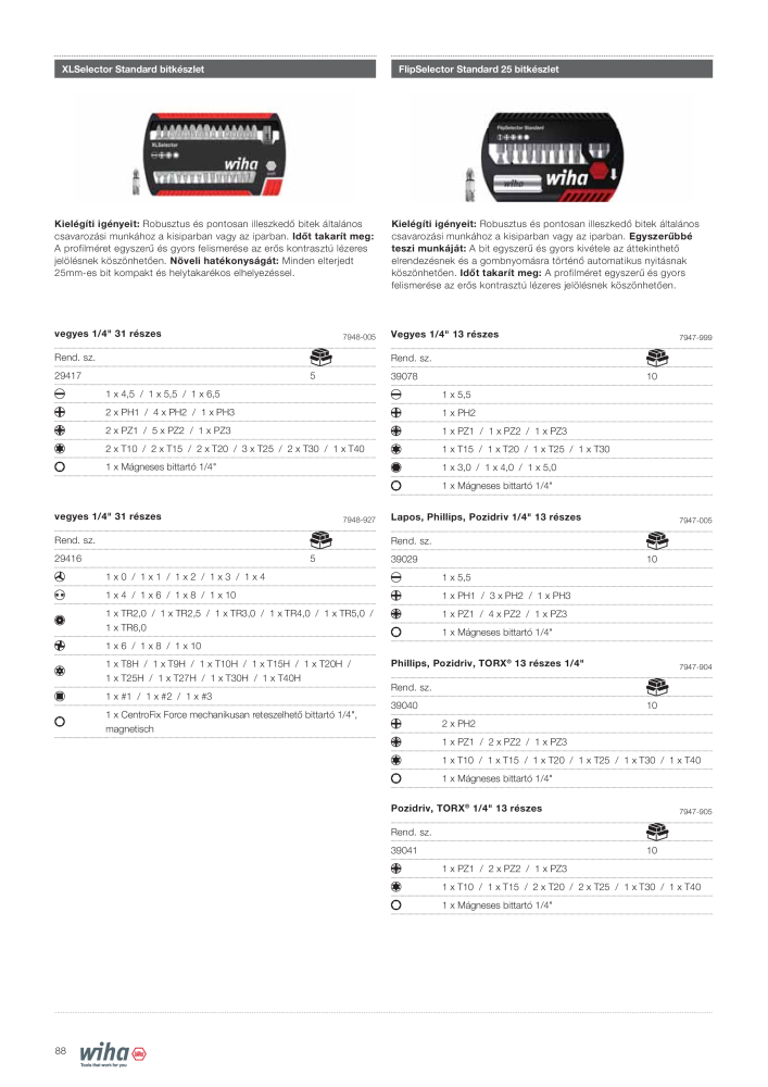 Wiha szerszámok villanyszerelők számára NR.: 2401 - Side 88