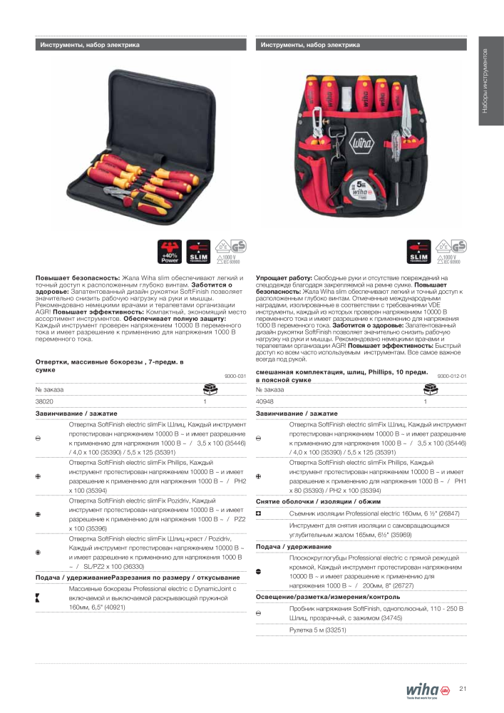 Инструменты Wiha для электриков NEJ.: 2402 - Sida 21