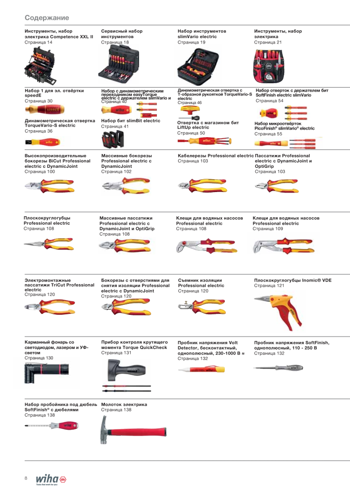 Инструменты Wiha для электриков Nb. : 2402 - Page 8