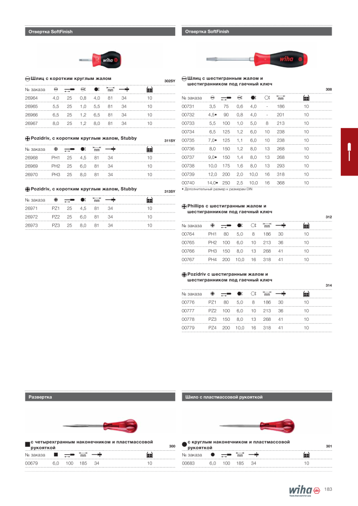 Wiha основной каталог NR.: 2403 - Seite 183