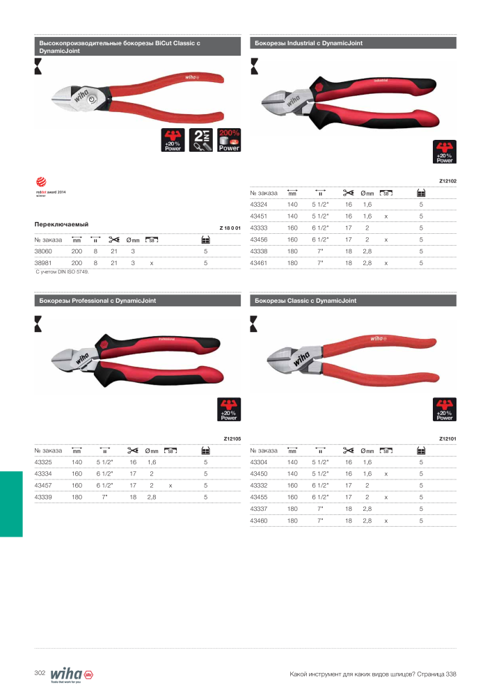 Wiha основной каталог NR.: 2403 - Seite 302