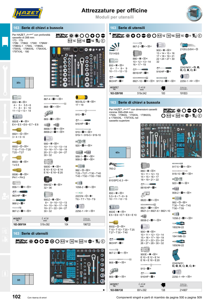 HAZET catalogo principale Nº: 2407 - Página 102