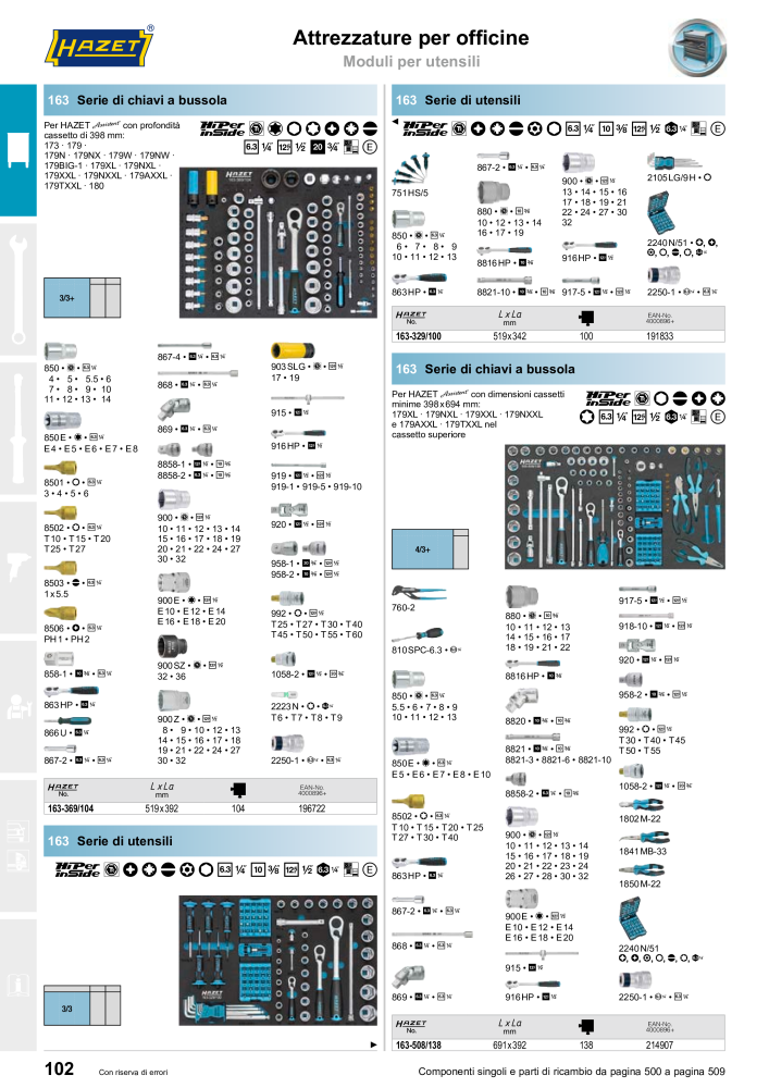 HAZET catalogo principale Nb. : 2407 - Page 104