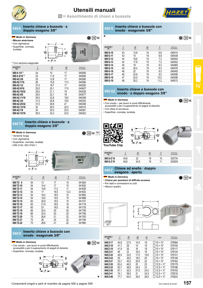 HAZET catalogo principale Nº: 2407 - Página 157