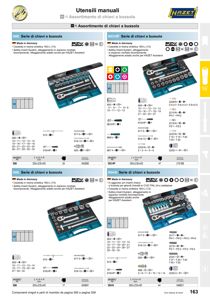 HAZET catalogo principale NR.: 2407 - Pagina 163