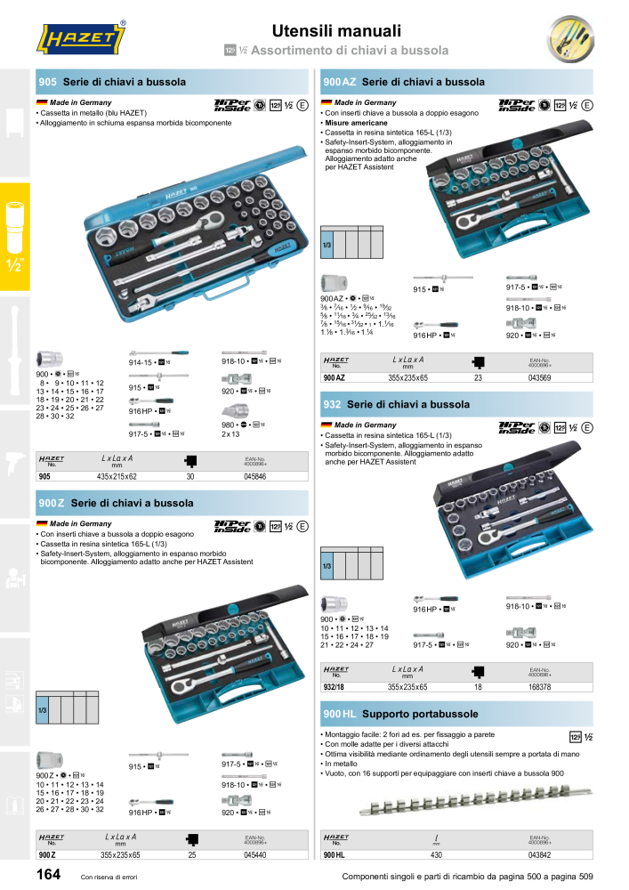 HAZET catalogo principale NR.: 2407 - Seite 166