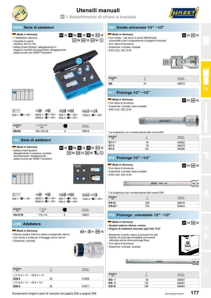HAZET catalogo principale n.: 2407 - Pagina 177