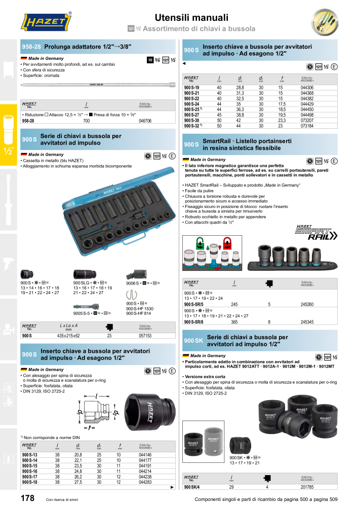 HAZET catalogo principale NO.: 2407 - Page 178