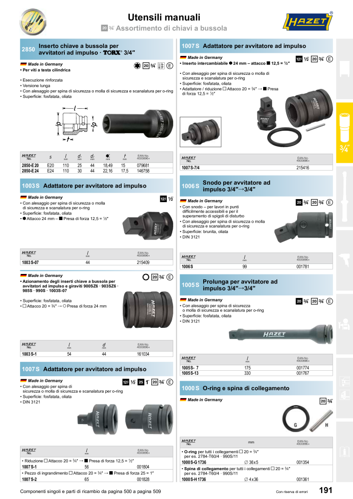 HAZET catalogo principale NR.: 2407 - Pagina 191
