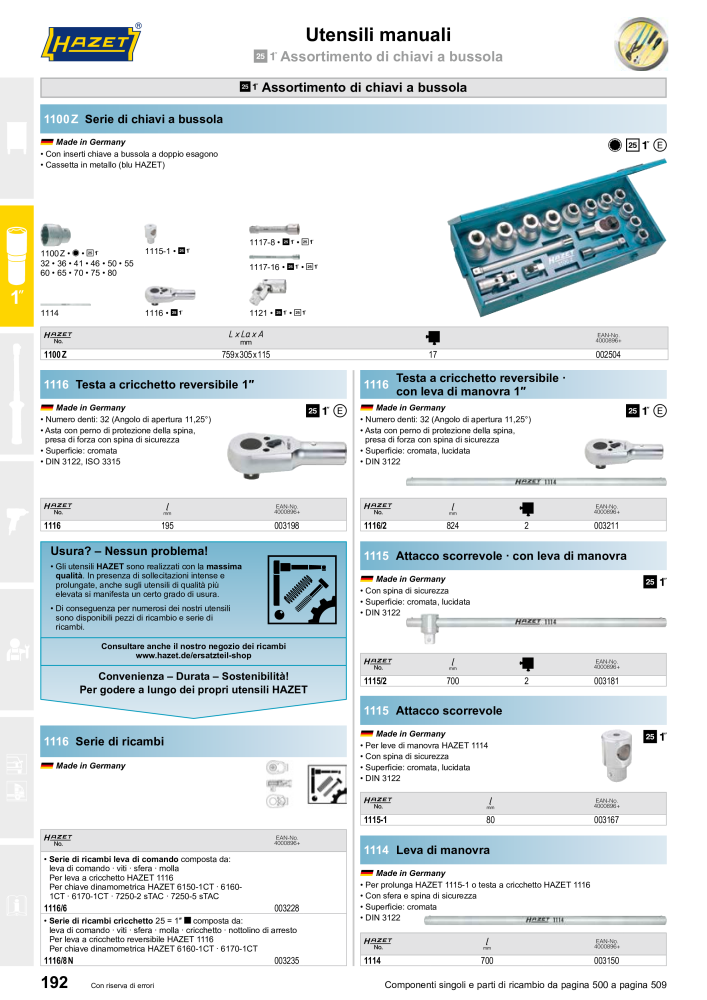 HAZET catalogo principale NR.: 2407 - Seite 192