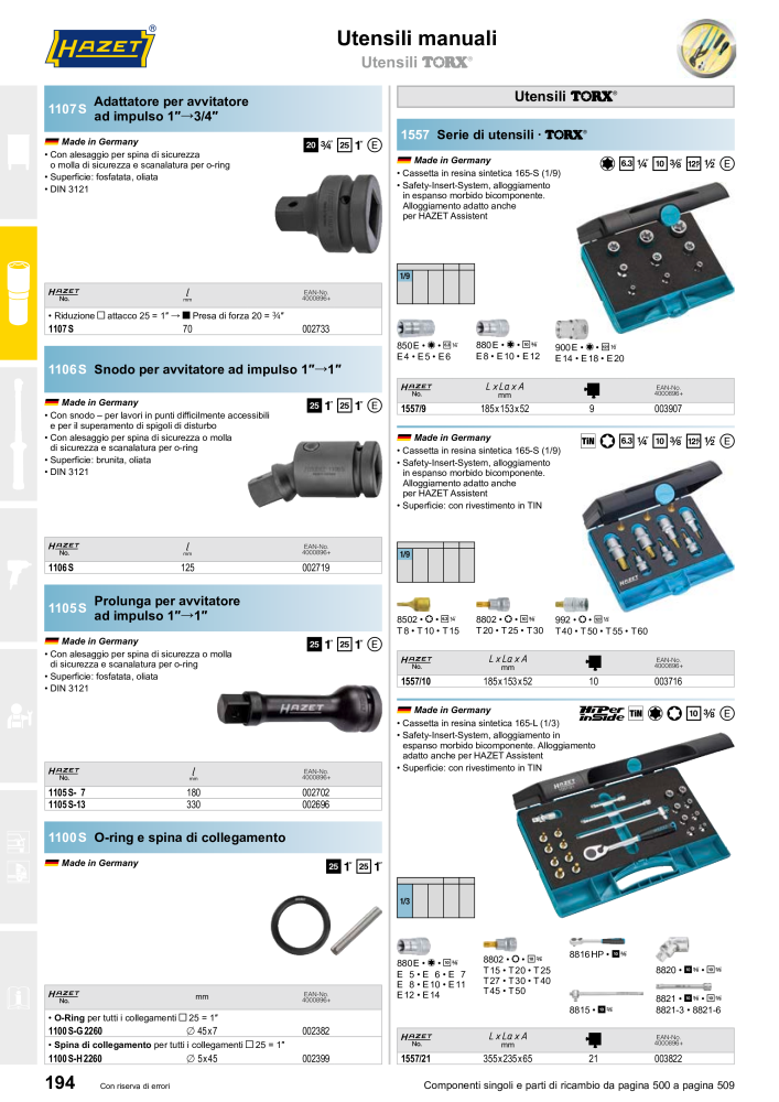 HAZET catalogo principale Nº: 2407 - Página 194