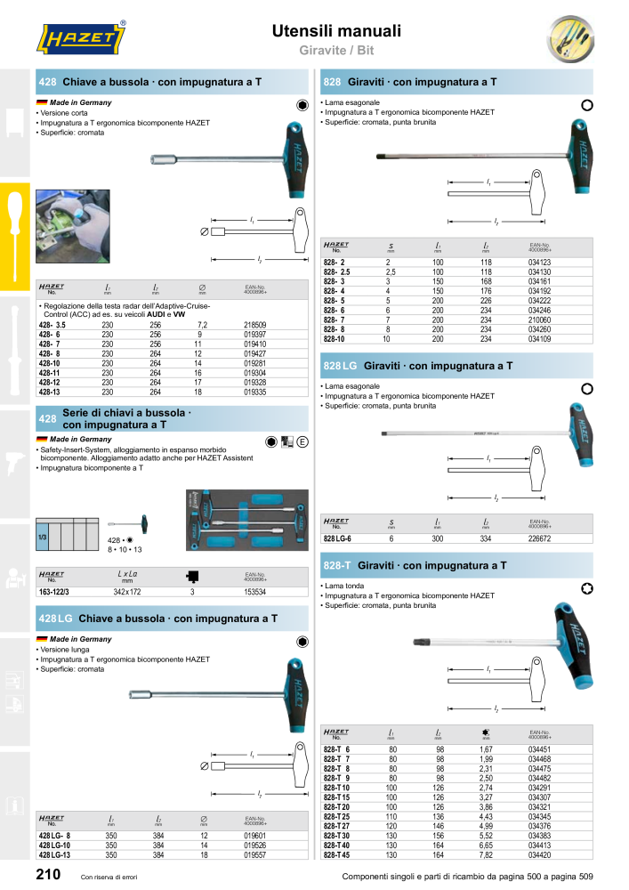 HAZET catalogo principale Č. 2407 - Strana 210