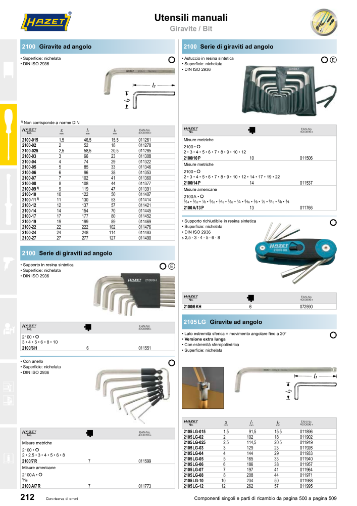 HAZET catalogo principale NR.: 2407 - Seite 214