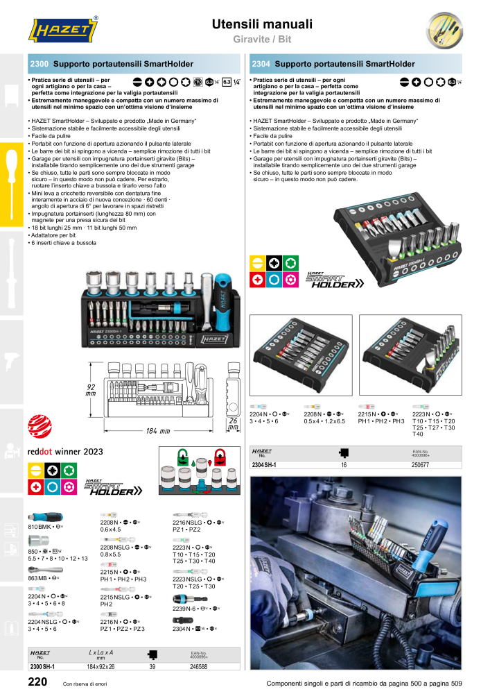 HAZET catalogo principale NR.: 2407 - Strona 220