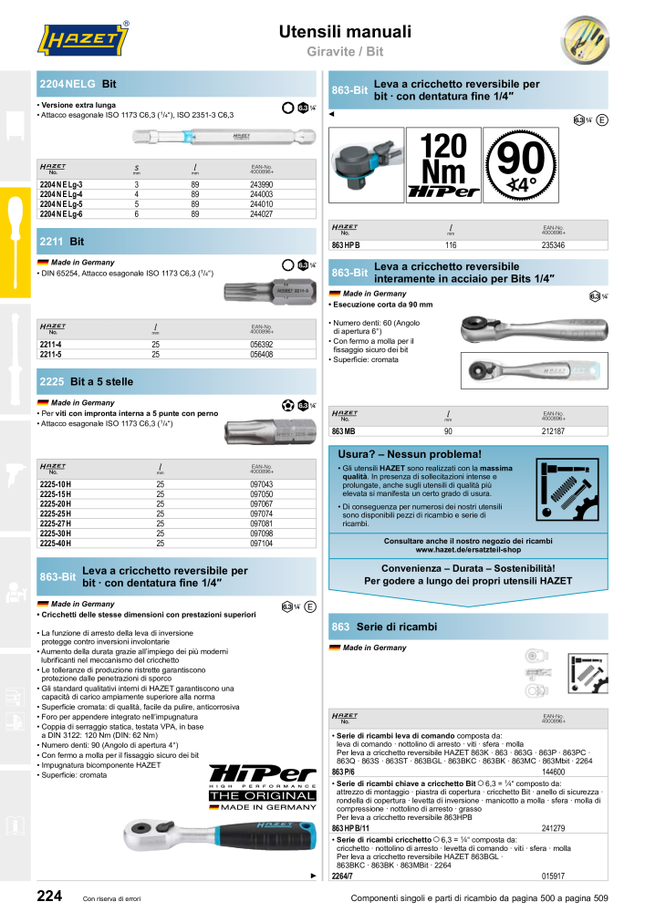 HAZET catalogo principale Nb. : 2407 - Page 226