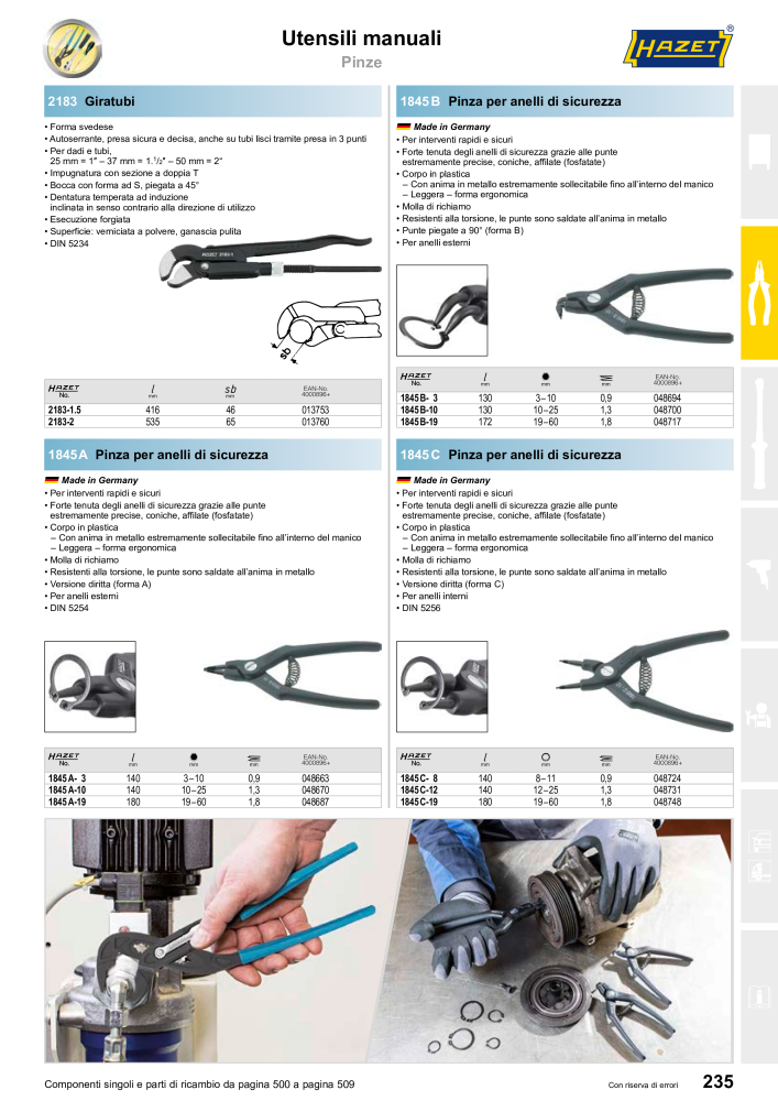 HAZET catalogo principale Nº: 2407 - Página 235