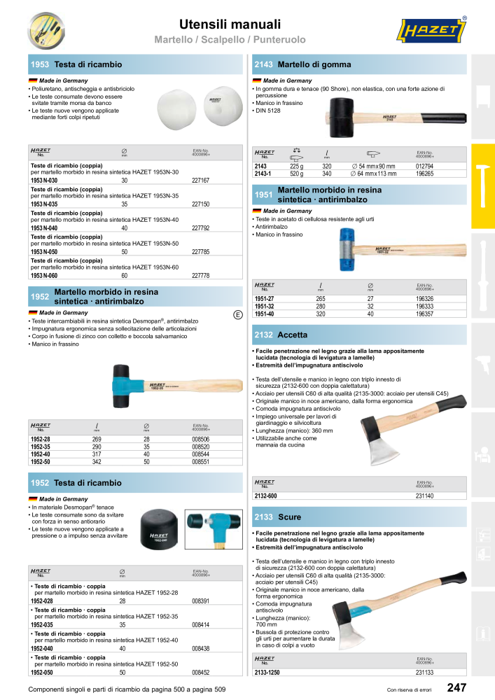 HAZET catalogo principale NR.: 2407 - Seite 247