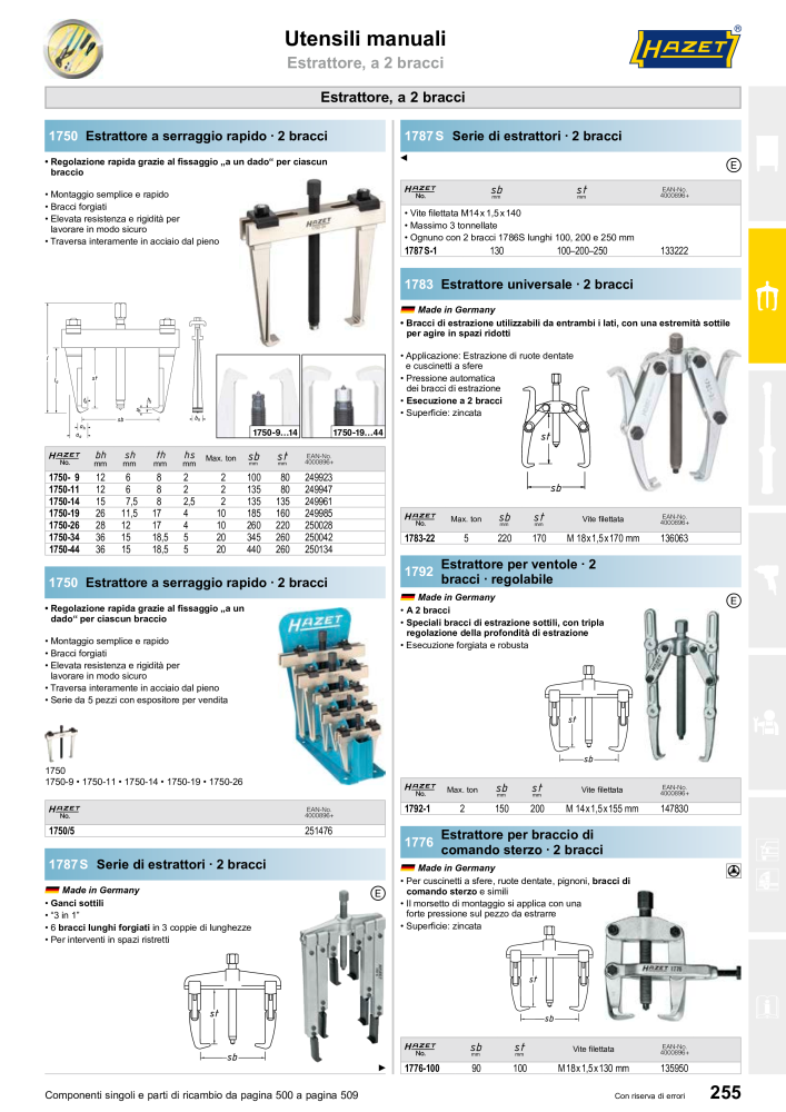 HAZET catalogo principale Nº: 2407 - Página 257