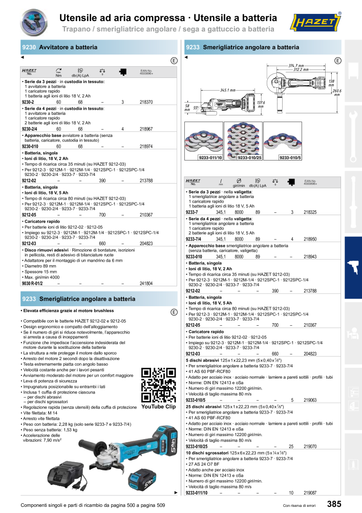 HAZET catalogo principale Nb. : 2407 - Page 385