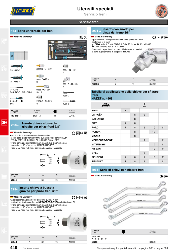 HAZET catalogo principale NR.: 2407 - Seite 440