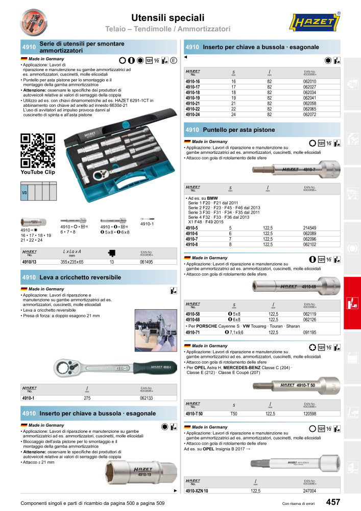 HAZET catalogo principale Nº: 2407 - Página 457