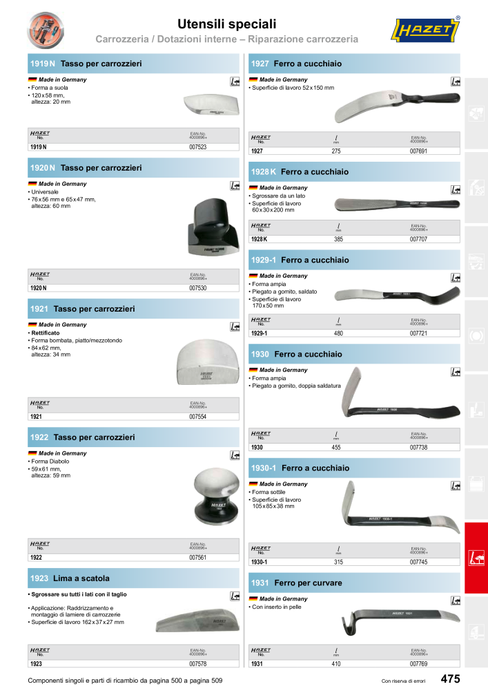 HAZET catalogo principale Nb. : 2407 - Page 475