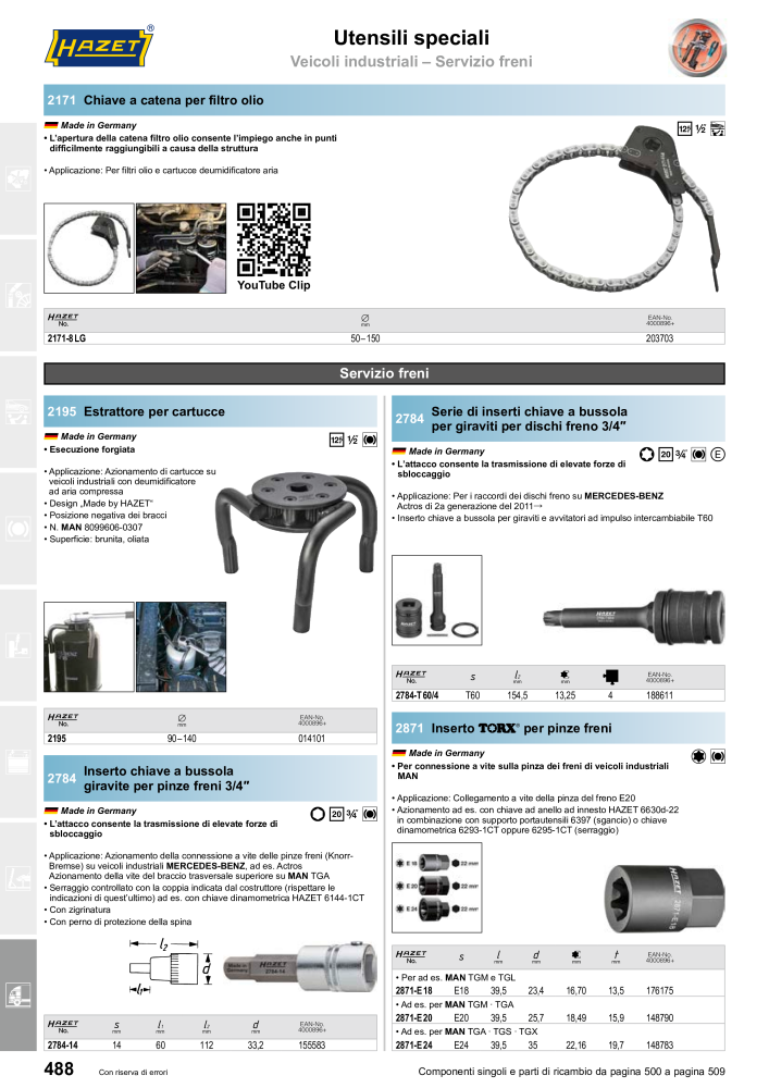 HAZET catalogo principale NR.: 2407 - Strona 488